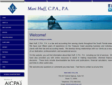 Tablet Screenshot of marihuffcpa.com